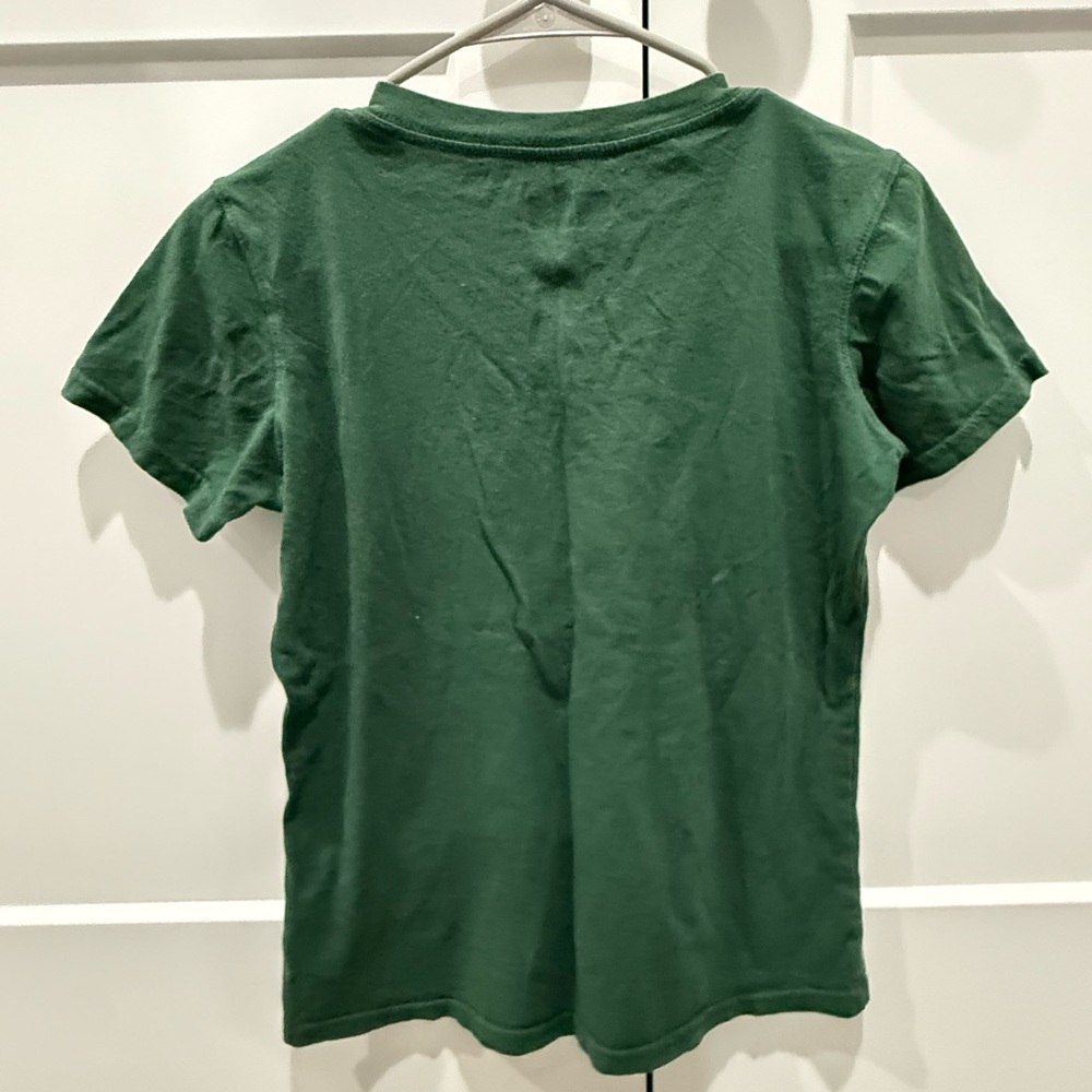 NFL Team Apparel Green Bay Packers VNeck T-Shirt Womens Small Green Short Sleeve - Picture 2 of 4